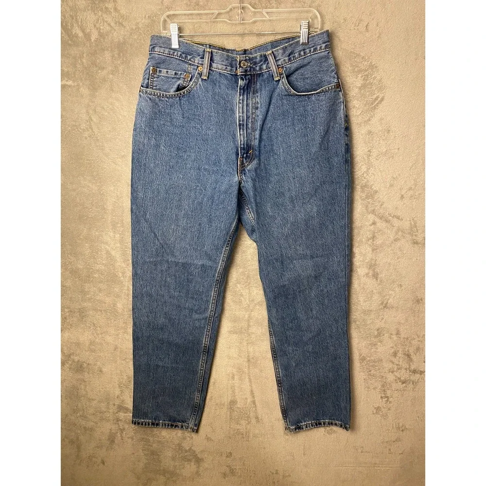 Levi's Men's Jeans 36x30 Blue 550 Relaxed Fit Straight Leg Denim Pants
